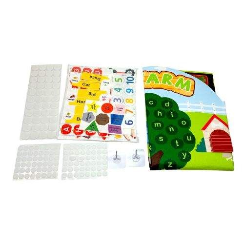 MIC Ігровий плакат “My Farm” (тварини, цифри та англійський алфавіт) (273108) (1841453)