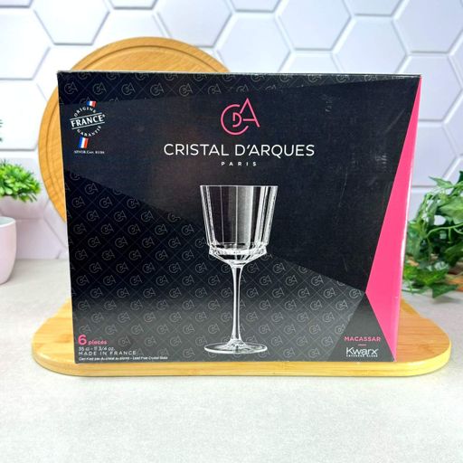 Набор бокалов из хрустального стекла 250 мл 6 шт Cristal D`Arques Macassar (1843673)