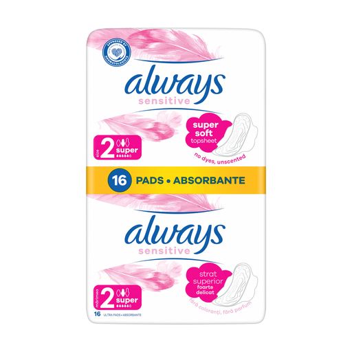 Гигиенические прокладки Always Sensitive Super, размер 2, 16 шт
