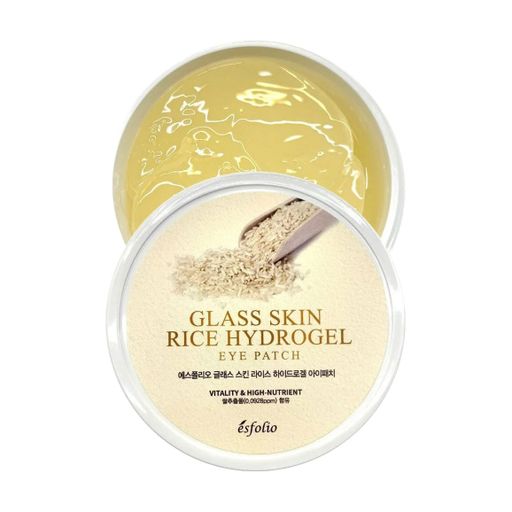 Гідрогелеві патчі для шкіри навколо очей Esfolio Glass Skin Rice Hydrogel Eye Patch, 90 г