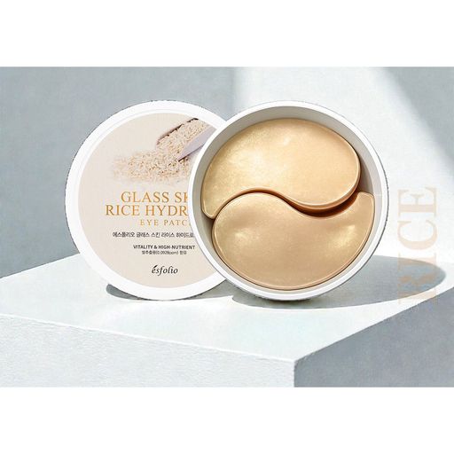 Гідрогелеві патчі для шкіри навколо очей Esfolio Glass Skin Rice Hydrogel Eye Patch, 90 г