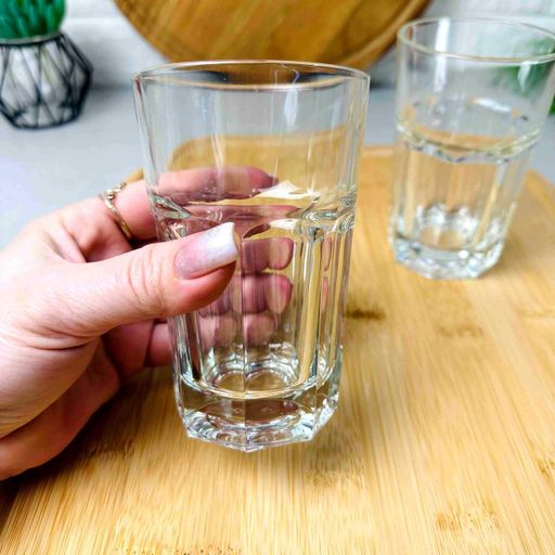 Стаканы высокие стеклянные с гранями 270мл 6 шт Марокко Uniglass (1845502)