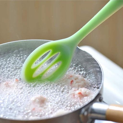 Силиконовая кухонная ложка с прорезями 27,5 х 5,8см (1846302)