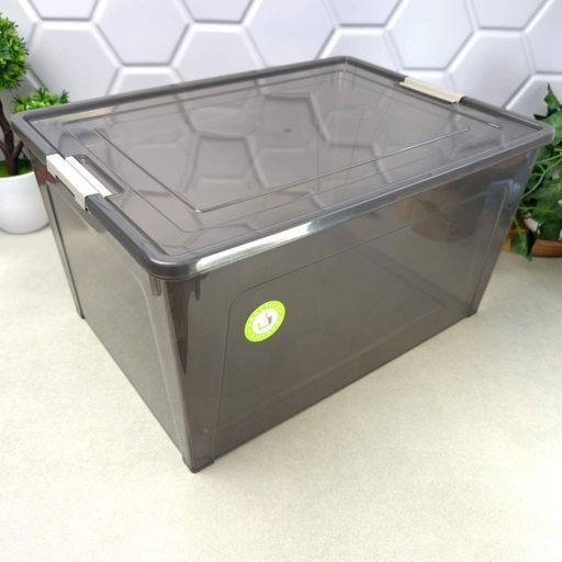 Великий контейнер із кришкою для зберігання 18 л Какао Smart Box (1846883)