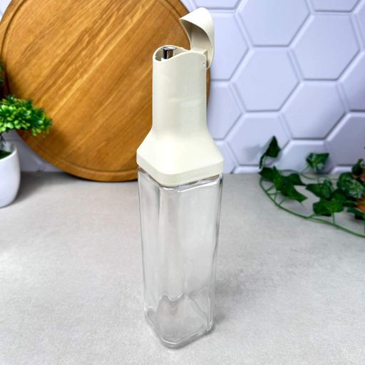 Стеклянная ёмкость-бутылка для масла с дозатором 500 мл Milk (1847172)