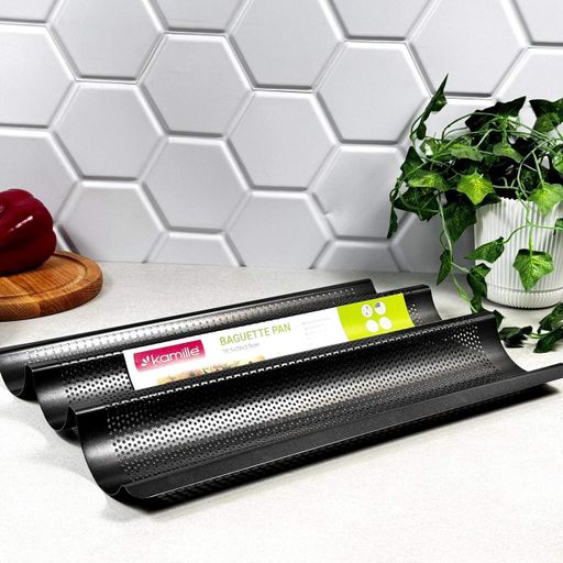 Форма для багетів 3 секції 38,5×28×3,5 см Kamille KM6065 (1847348)