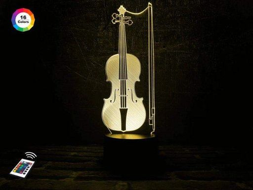 Нічник-світильник 3D "Скрипка" 3DTOYSLAMP 25х10 см CL0029264 (1847700)