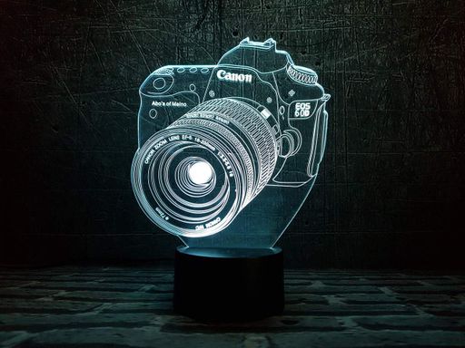 Ночник-светильник 3D "Фотоаппарат" 3DTOYSLAMP 22х17 см CL0029197 (1848786)