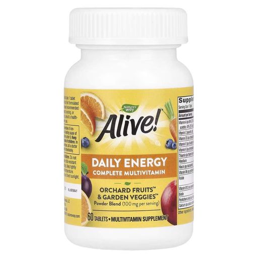 Витамины и минералы Alive! Daily Energy, 60 таблеток Nature's Way CL0152885 (1852995)