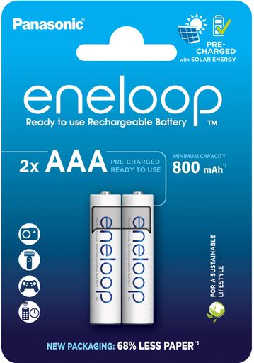 Акумулятор Eneloop NI-MH AAA 800 мАг, 2 шт. Panasonic  CL0171433 (1853835)