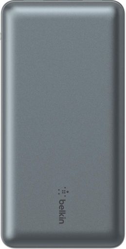 Акумулятор портативний літій-іонний Power Bank 20000мА·год, 15Вт, 2хUSB-A/USB-C, cірий Belkin CL0172230 (1853853)