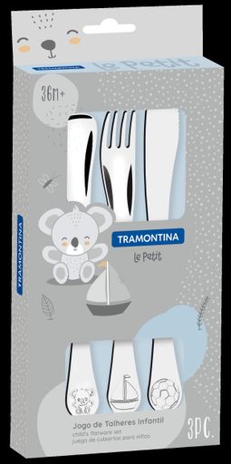 Детский набор столовых приборов Baby Le Petit blue, 3 предмета TRAMONTINA CL0175329 (1854222)