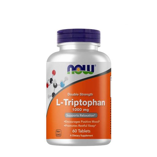 Аминокислота L-Tryptophan 1000 mg, 60 таблеток NOW CL0082096 (1855331)