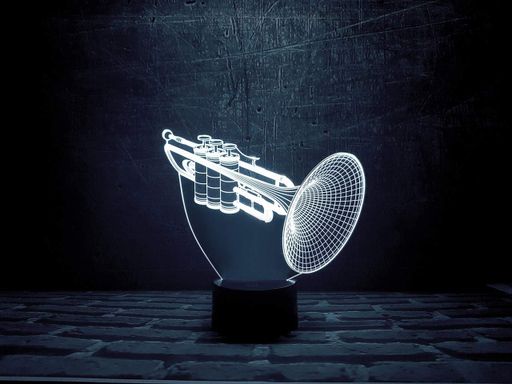 Ночник-светильник 3D "Труба" 3DTOYSLAMP 25х15 см CL0029433 (1855452)