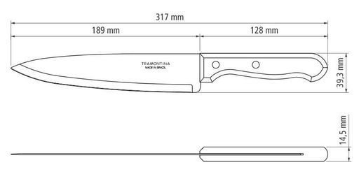 Нож кухонный DYNAMIC, 203 мм TRAMONTINA CL0177963 (1855679)