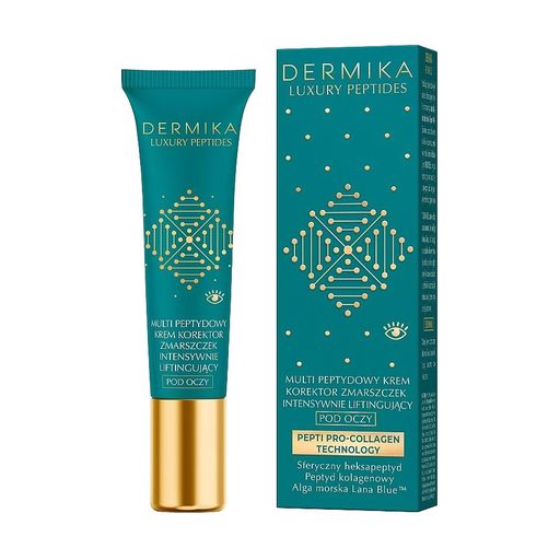 Мультипептидный крем для кожи вокруг глаз Dermika Luxury Peptides Multi Peptide Eye Cream, 15 мл