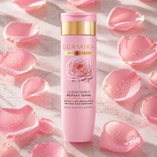 Тонік для обличчя Dermika Ideal Skin з ароматом троянди, 200 мл