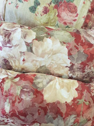 Комплект декоративных подушек Textilia Flowers 35х35см 1шт 25х30см 2шт Терракотовый (п_0388) (1859720)