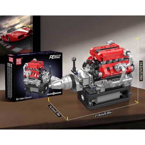 Конструктор Mould King Mking Двигатель и коробка передач FE V8 (10204) [161069] (1859894)