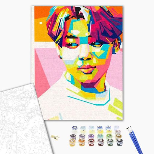 Картина за номерами з лаком ArtCraft "Jimin. Art Prints" 40*50 см 10269-AC (1862011)