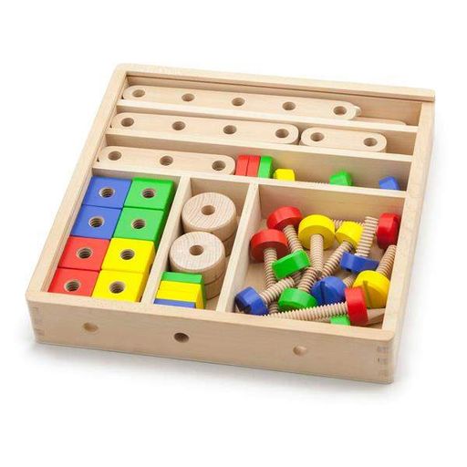 Дерев'яний конструктор Viga Toys 53 деталі (50490) (1863068)