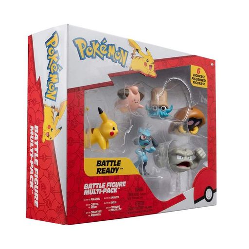 Набір ігрових фігурок Pokemon W7 - Пікачу, Клеффа, Ріолу, Геодуд, Оманайт, Кабуто (1864344)