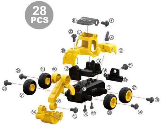 Екскаватор Diy Spatial Creativity LM8011-DZ-1 (1865248)