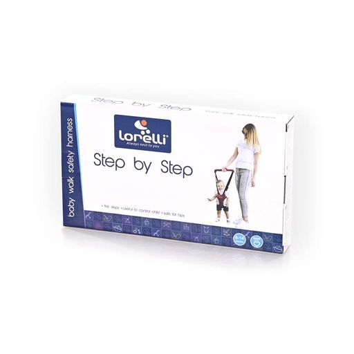 Детские вожжи - ходунки для первых шагов с ручкой Step by Step Lorelli Черный (1870033)