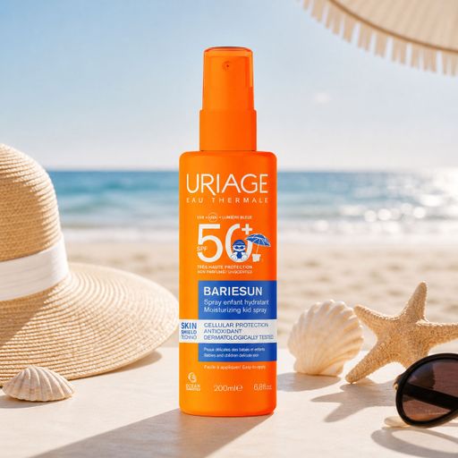 Дитячий сонцезахисний зволожувальний спрей для тіла Uriage Bariesun Moisturuzing Kid Spray SPF 50+, 200 мл