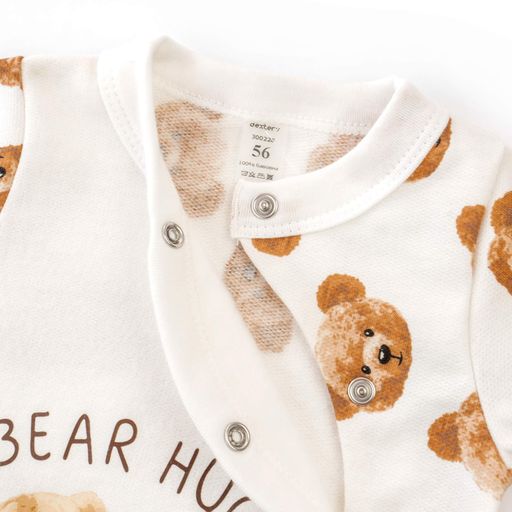Человечек для младенцев Dexter`s на кнопках с мишками cute bears  68 см молочный (1873218)