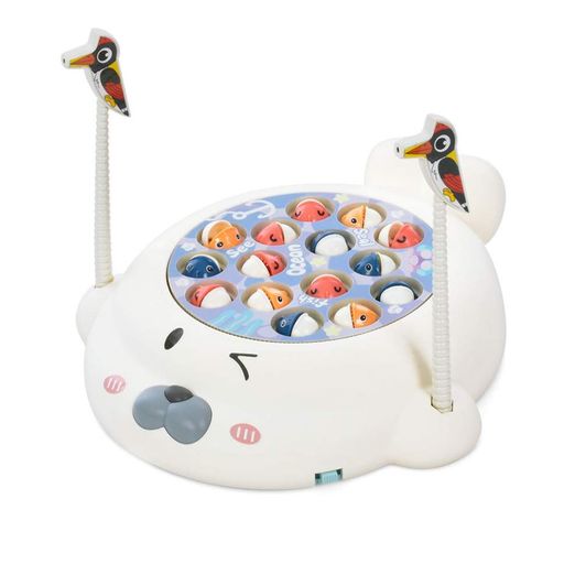 Рыбалка игрушка 20128, 26 см, крутится, с музыкой, 2 дятлика Bambi Детская (1873553)