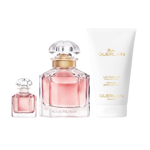 Парфумований набір жіночий Guerlain Mon Guerlain Set (парфумована вода, 50 мл + лосьйон для тіла, 75 мл + парфумована вода, 5 мл)