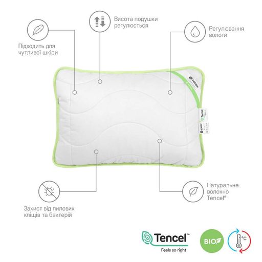 Набір Sonex ковдра демісезонна євро 200х220 тенсел Tencel™ + дві подушки 50х70 (SO102197) (1877876)