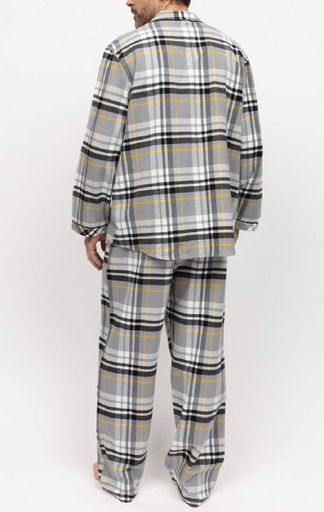 Піжама чоловіча Cyberjammies Parker 3028-3029 L Сірий у клітку (5051877532236) (1878111)