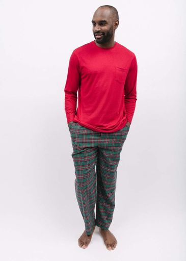 Пижама мужская Cyberjammies Whistler 6871-6861 L Красный-зеленый (5051877472525) (1878155)