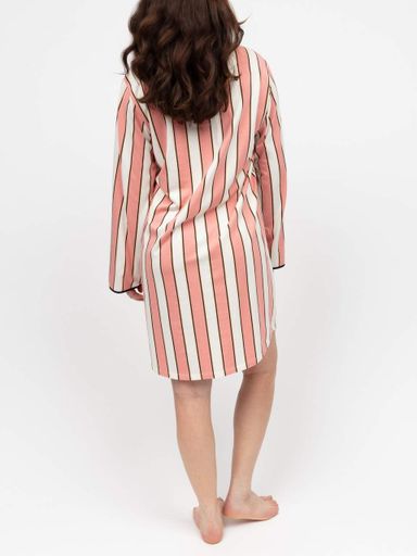 Рубашка ночная Cyberjammies Bonnie 5050 XL Розово-белый с полосатым принтом (5051877605329) (1878166)