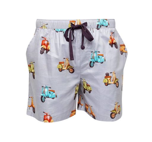 Пижама мужская Cyberjammies Luca 6838-6837 L Голубой с принтом скутера (5051877437593) (1878232)