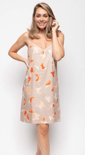 Сорочка нічна Cyberjammies Sage 9592 10/S Сірий з принтом метелика (5051877442283) (1878809)