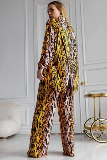 Комплект Loungewear рубашка и брюки TOTALFIT Wild Tiger TOTALFIT  Оранжевый RY1+ED1-P141 XS (1881153)