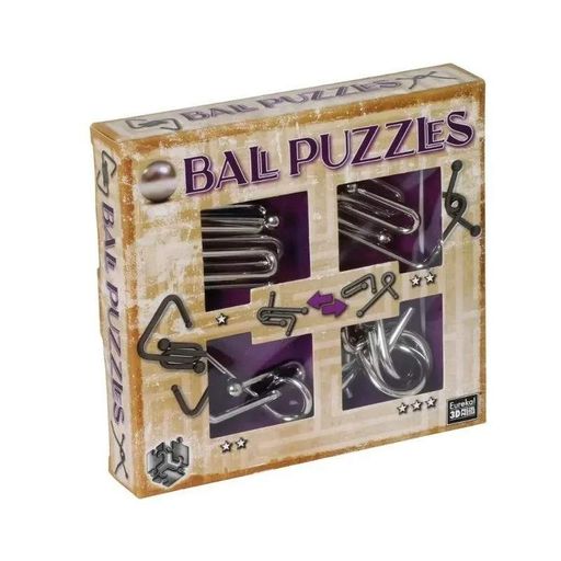 Набор металлических головоломок Ball Puzzless 3D Puzzle 473204, 4 штуки (1886193)