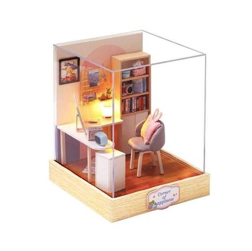 Румбокс Конструктор 3D DIY Cute Room Corner of Happiness Кукольный дом QT-030 (1889779)
