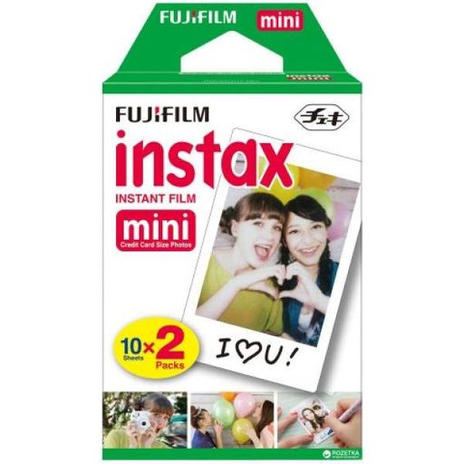 Набор камера моментальной печати Fujifilm Instax Mini Evo Hybrid Gentle Rose + чехол + фотопленка 20 шт + фотоальбом 64 + наклейки (1890159)