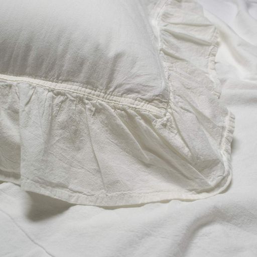 Постільна білизна Lotus Home Washed cotton - Kansas fly молочний євро (1891210)