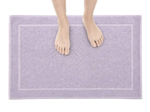 Коврик для ног махровый Ecotton 50х70 см 700 гр/м полотенце для ванной комнаты сиреневого цвета (1891933)
