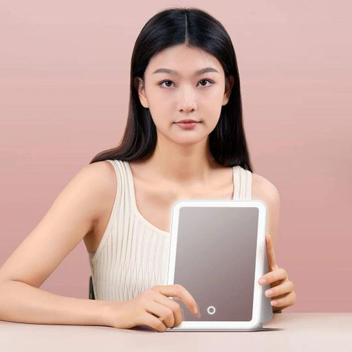 Зеркало для макияжа DOCO Daylight Portable Flat Mirror Pro Pink (FM008P) [162477] (1892112)