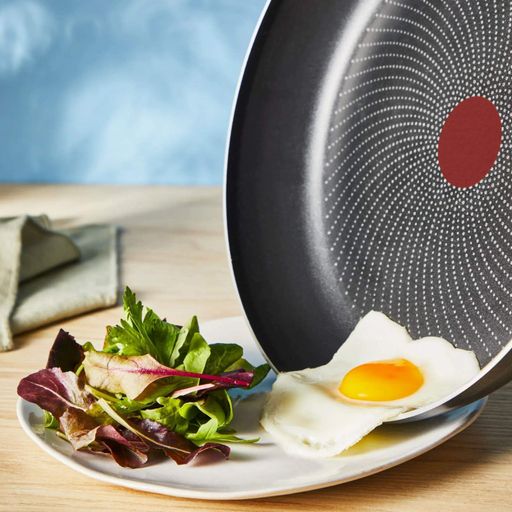 Сковорода Tefal So' Light, діаметр 22 см, виготовлена з алюмінію, з бакелітовою ручкою, чорного кольору. (639454) (1892796)