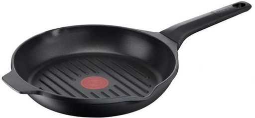 Сковорода-гриль Tefal DELICIO, 26 см, алюмінієва, з бакелітовою ручкою, чорного кольору. (639352) (1892853)