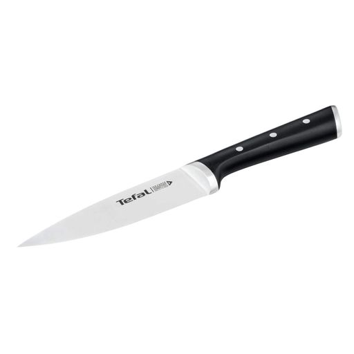 Кухонний ніж для шеф-кухаря Tefal Ice Force, 15 см, зі сталі нержавіючої, ручка з пластику. (633628) (1893341)