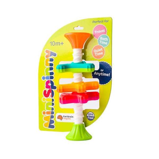 Пірамідка-спінер Fat Brain Toys MiniSpinny тактильна (FA134-1) (1896341)
