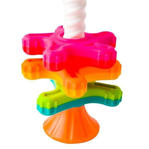 Пірамідка-спінер Fat Brain Toys MiniSpinny тактильна (FA134-1) (1896341)